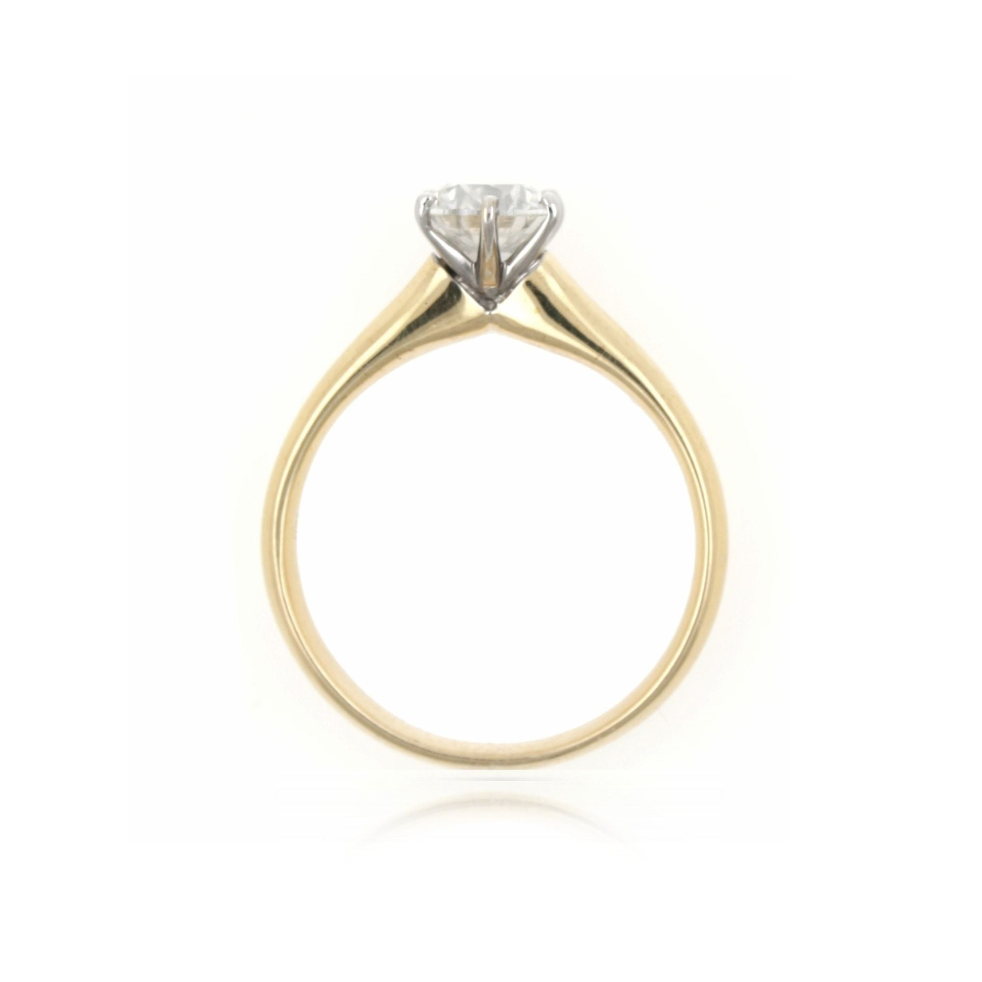 18ct Round Brilliant Cut Diamond Solitaire Ring - 1 carat