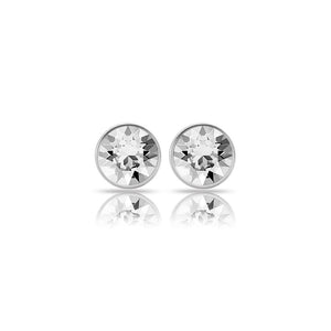 Sterling Silver Austrian Crystal 5mm Stud Earrings