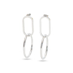 Stainless Steel Circle Statement Earrings