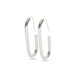 Stainless Steel Long Thread Through Drop Earrings