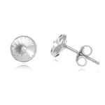 Davvero Sterling Silver 5mm Austrian Crystal Stud Earrings