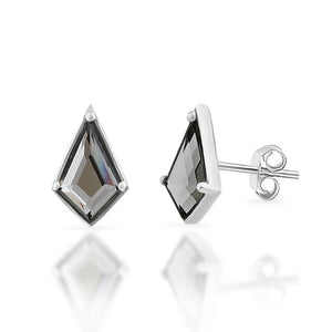 Sterling Silver Fancy Shaped Austrian Crystal Earrings