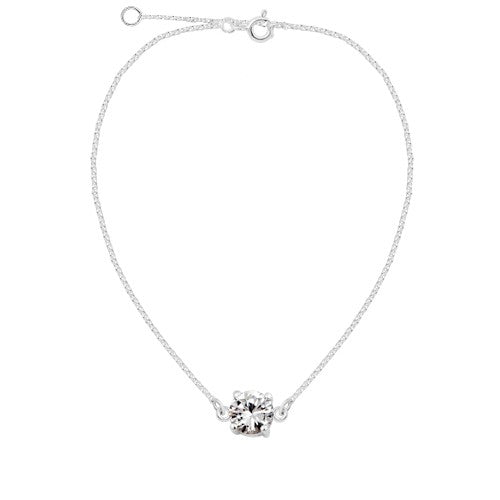 Sterling Silver Anklet with crystals from Swarovski®