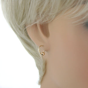 9ct Gold Ball Sleeper Earrings