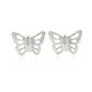 Sterling Silver Petite Butterfly Stud Earrings
