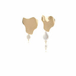 Asymmetric Gold Tone Fashion Earrings