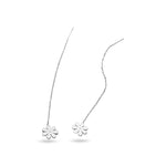 Stainless Steel Daisy Thread Earrings
