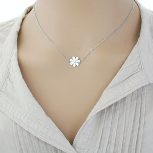 Stainless Steel Daisy Necklace