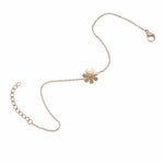 Stainless Steel Rose Gold Daisy Anklet