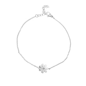 Stainless Steel Daisy Anklet