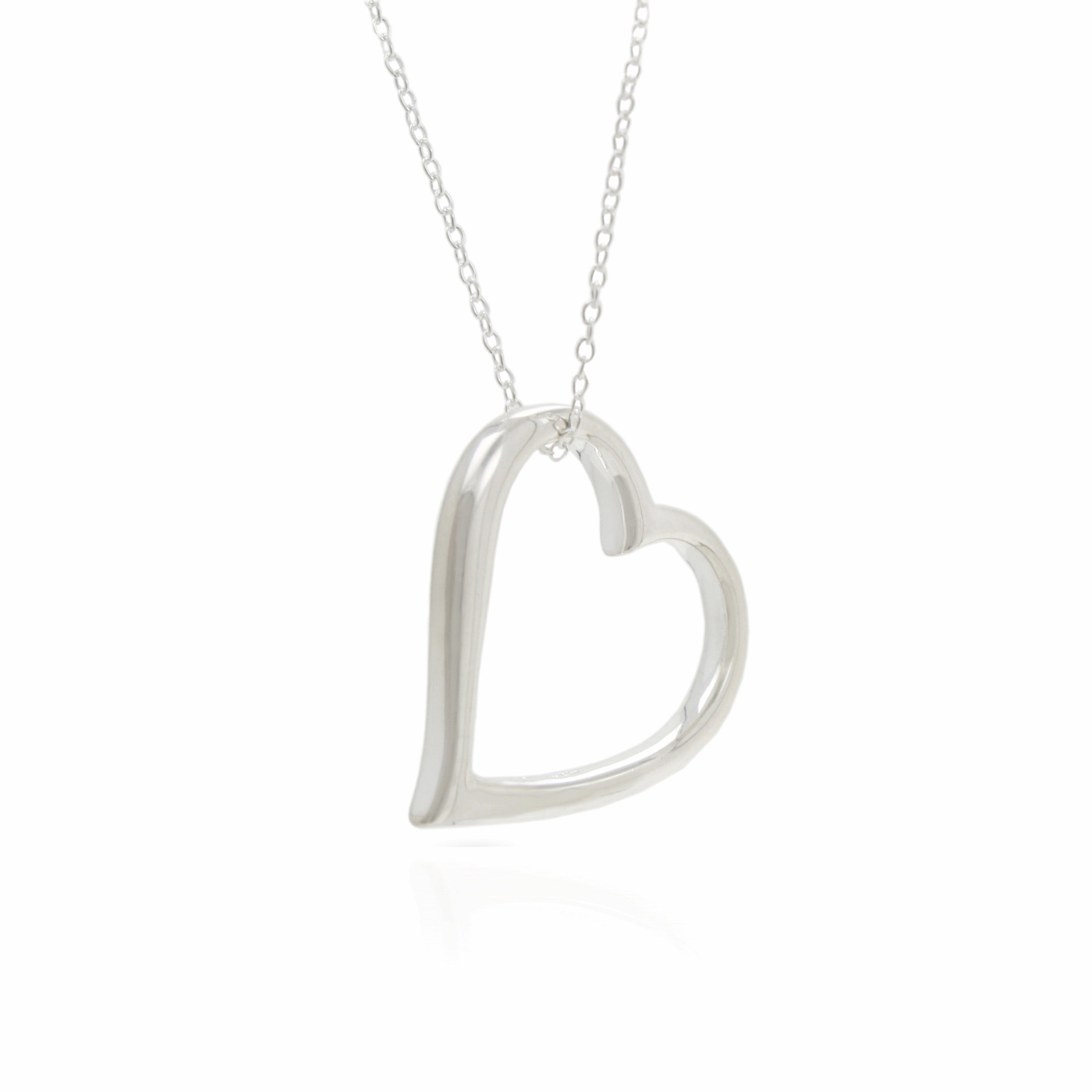 Sterling Silver Heart Pendant & Chain