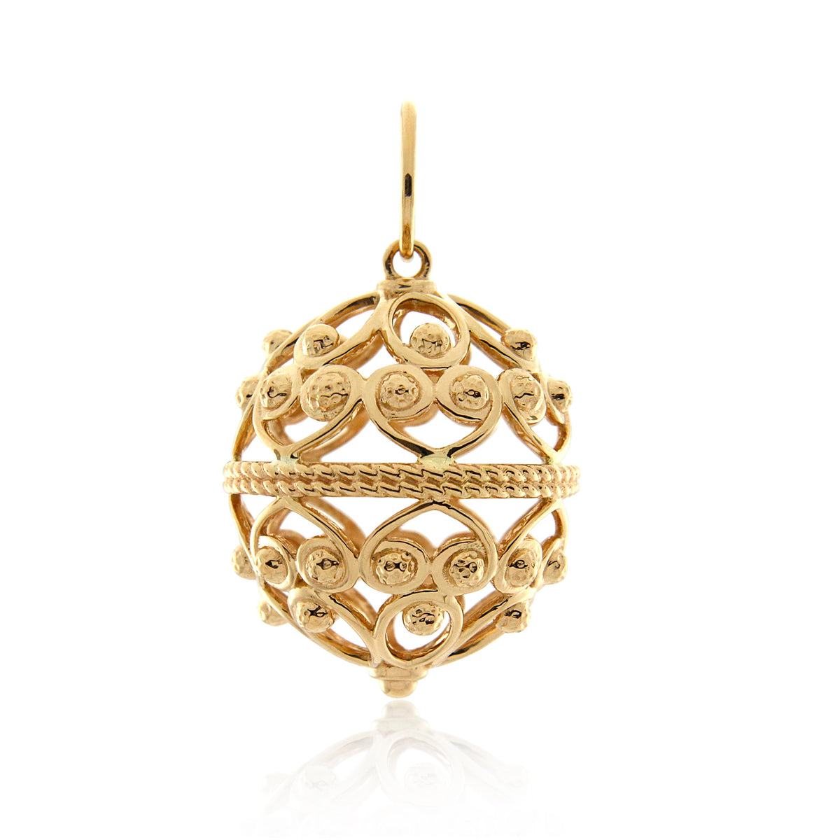 14ct Yellow Gold Solid Croatian Pendant – Kohi Jewels