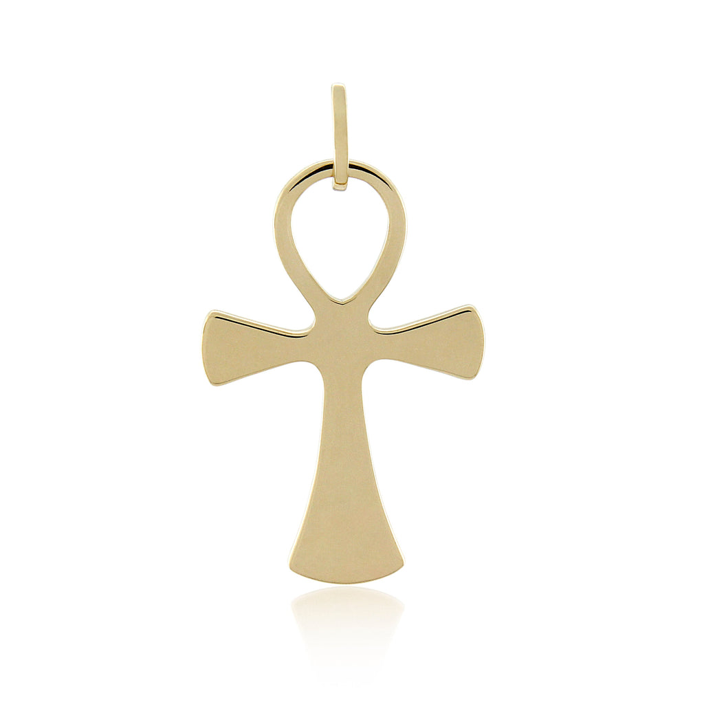 9ct Yellow Gold Ankh Cross Pendant