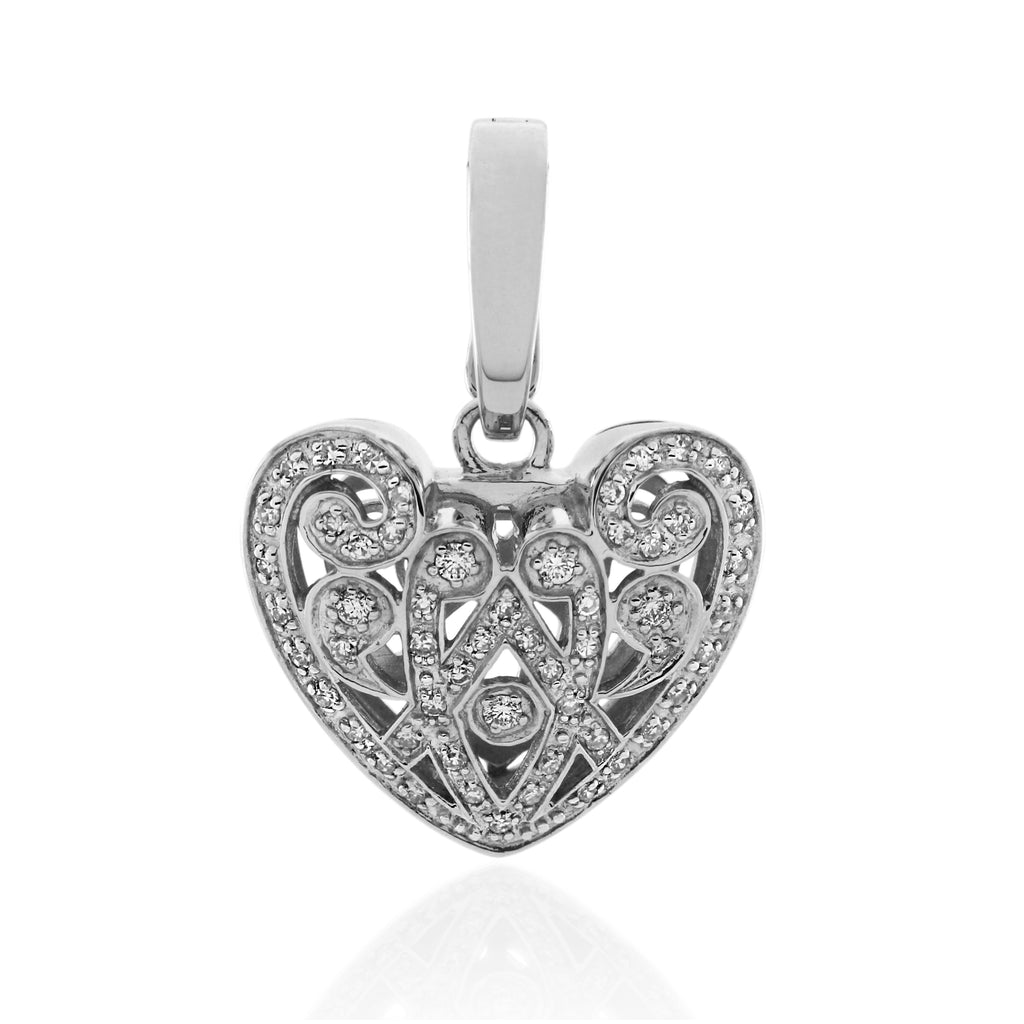 9ct White Gold Diamond Enhancer Pendant 0.33ct TW