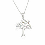 Sterling Silver Tree of Life CZ Pendant & Chain