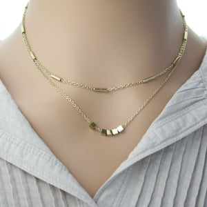 Stainless Steel Gold 2 layer Chain