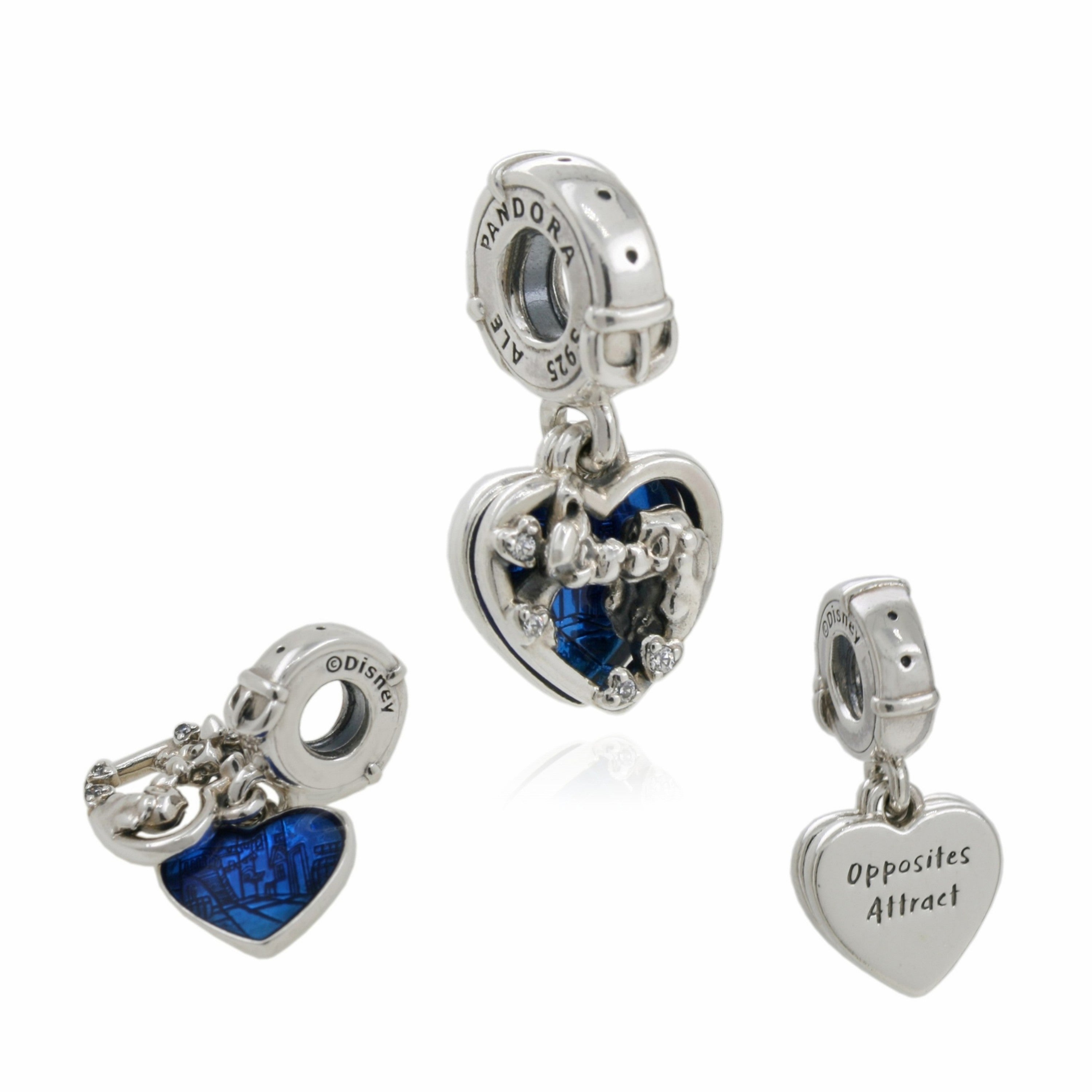 Pandora Disney Lady the Tramp “Opposites Attract” Double Dangle