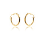 9ct Gold Silver Filled Hoop Earrings