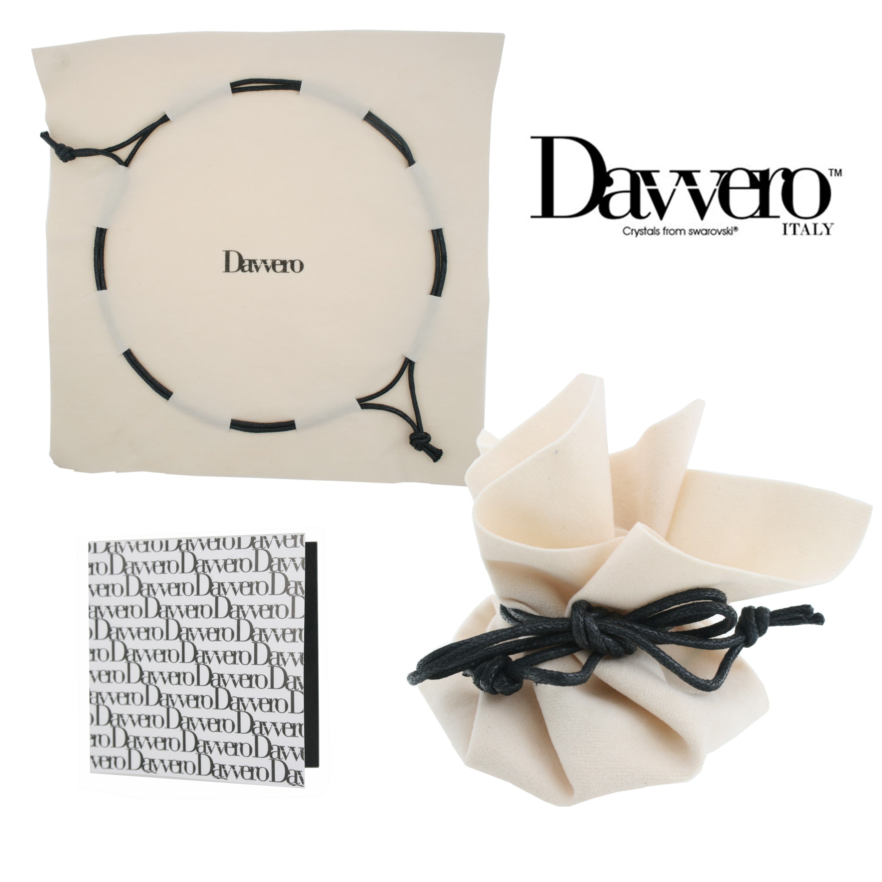 Davvero- Sterling Silver Austrian Crystal Square Open Bangle