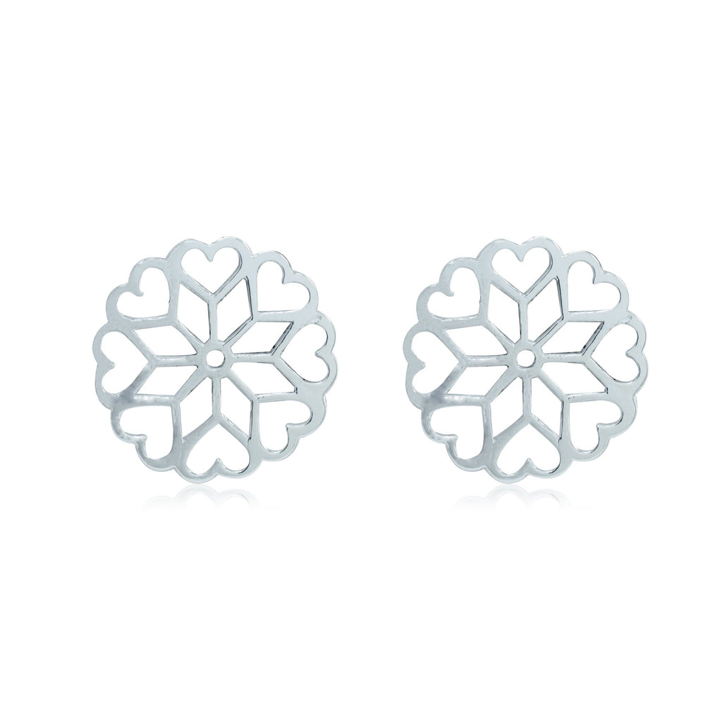 Sterling Silver Flower Studs