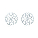 Sterling Silver Flower Studs