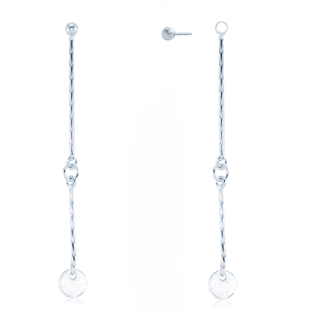 Sterling Silver Jacket Statement Earring