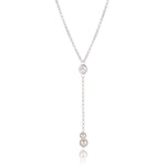 Sterling Silver  Faux Pearl Necklace
