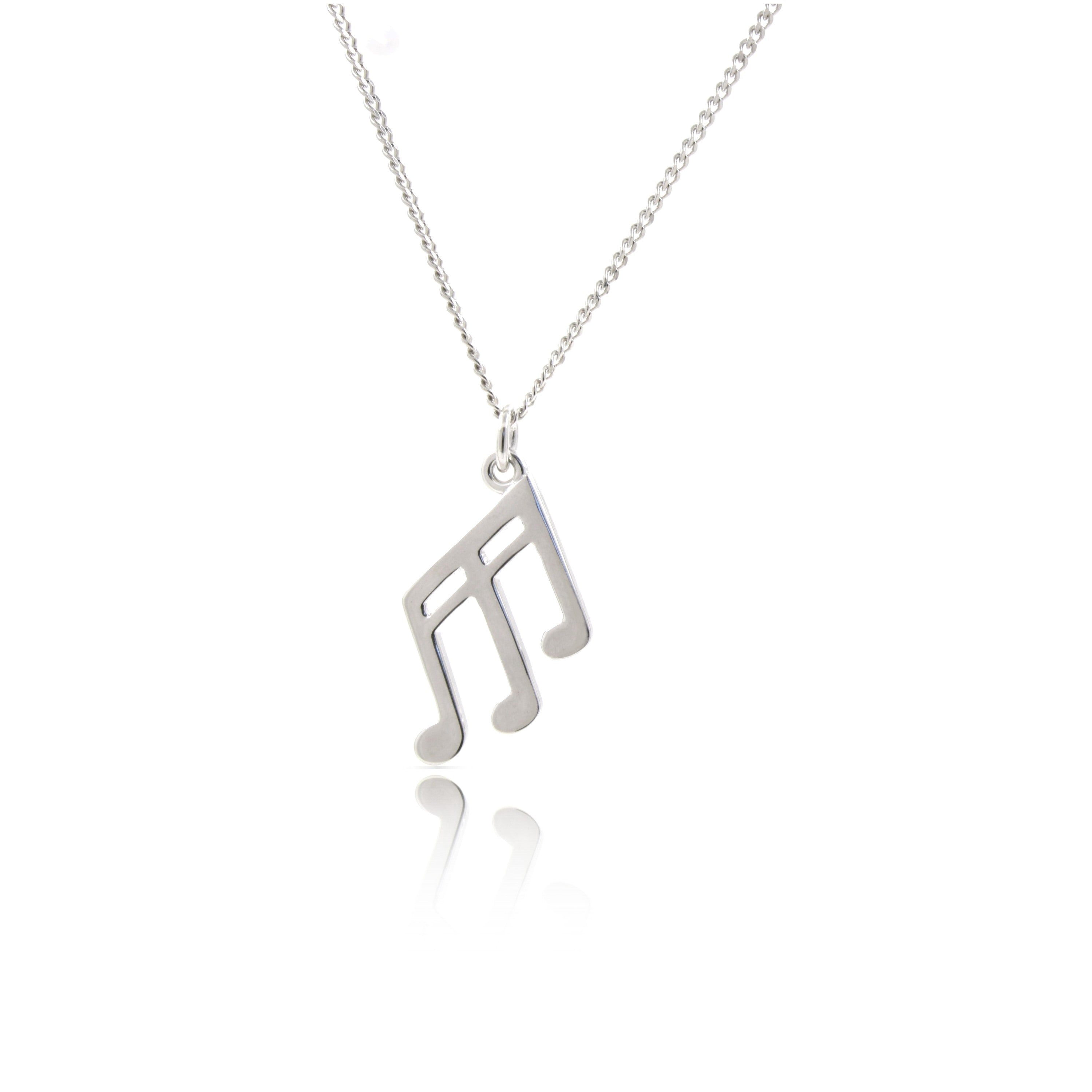 Sterling Silver Triple Note Pendant by PIA Notes