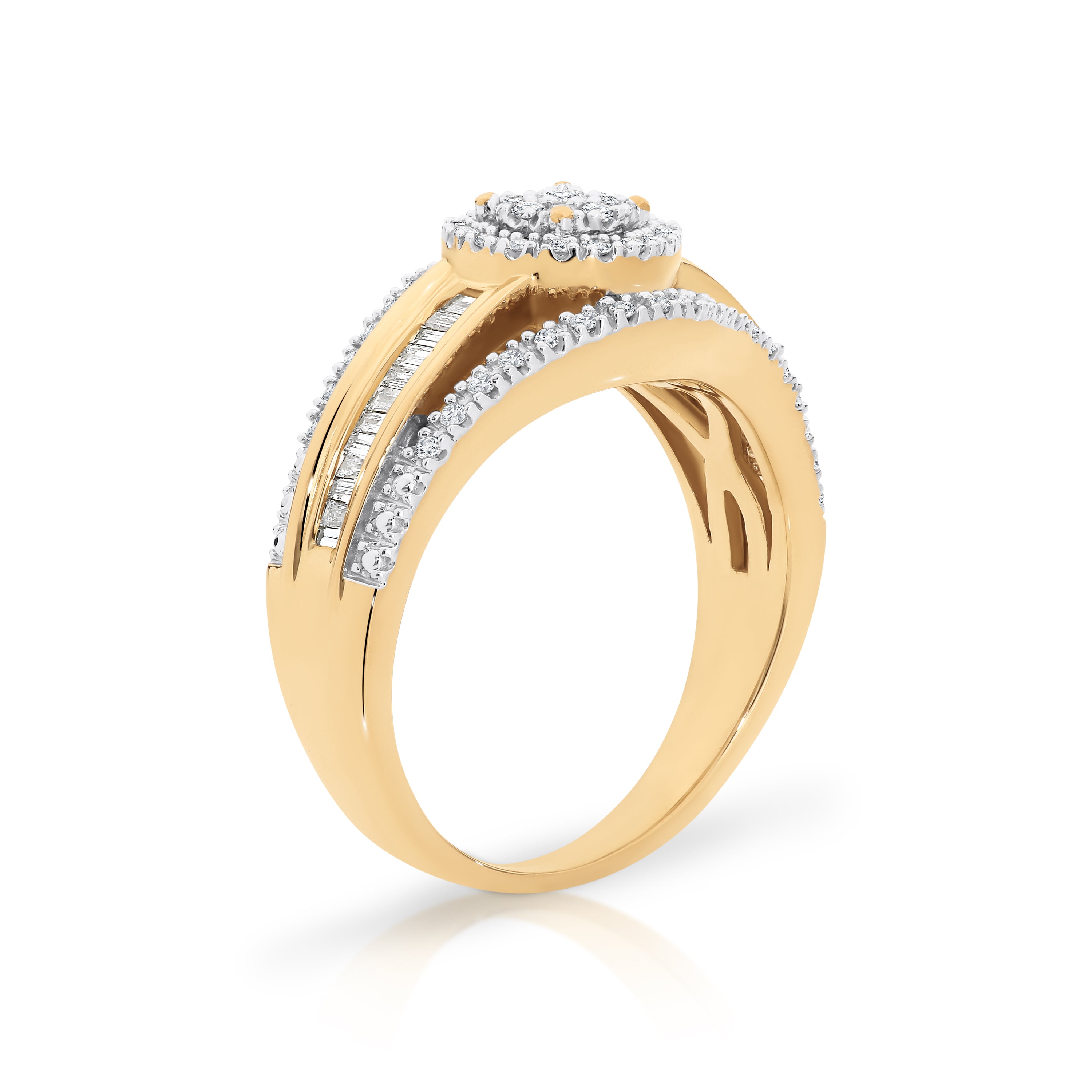 9ct Yellow Gold Diamond Dress Ring .45ct TW