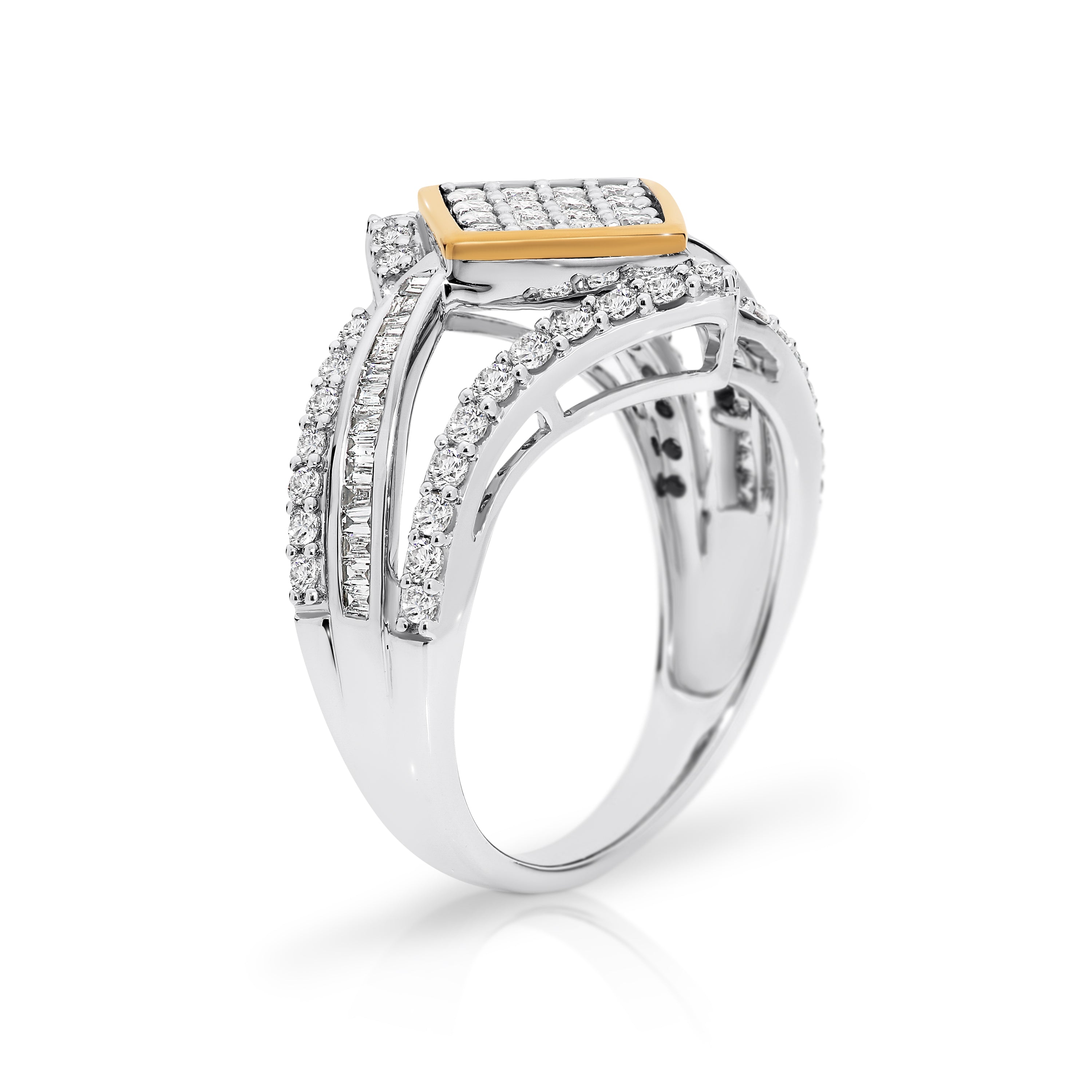 9ct White Gold Diamond Dress Ring 1ct TW