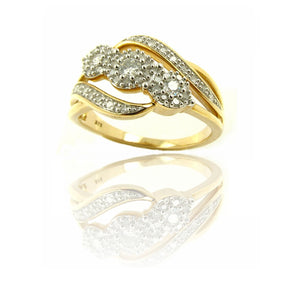 9ct Diamond Dress Ring 0.59ct TW