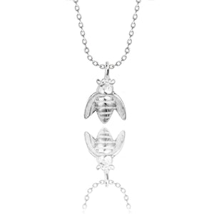 Sterling Silver Bee Pendant & Chain