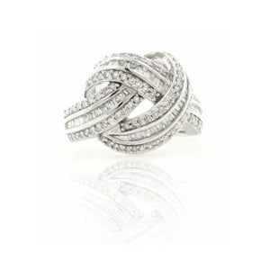 9ct White Gold Diamond Dress Ring 2.5ct TW