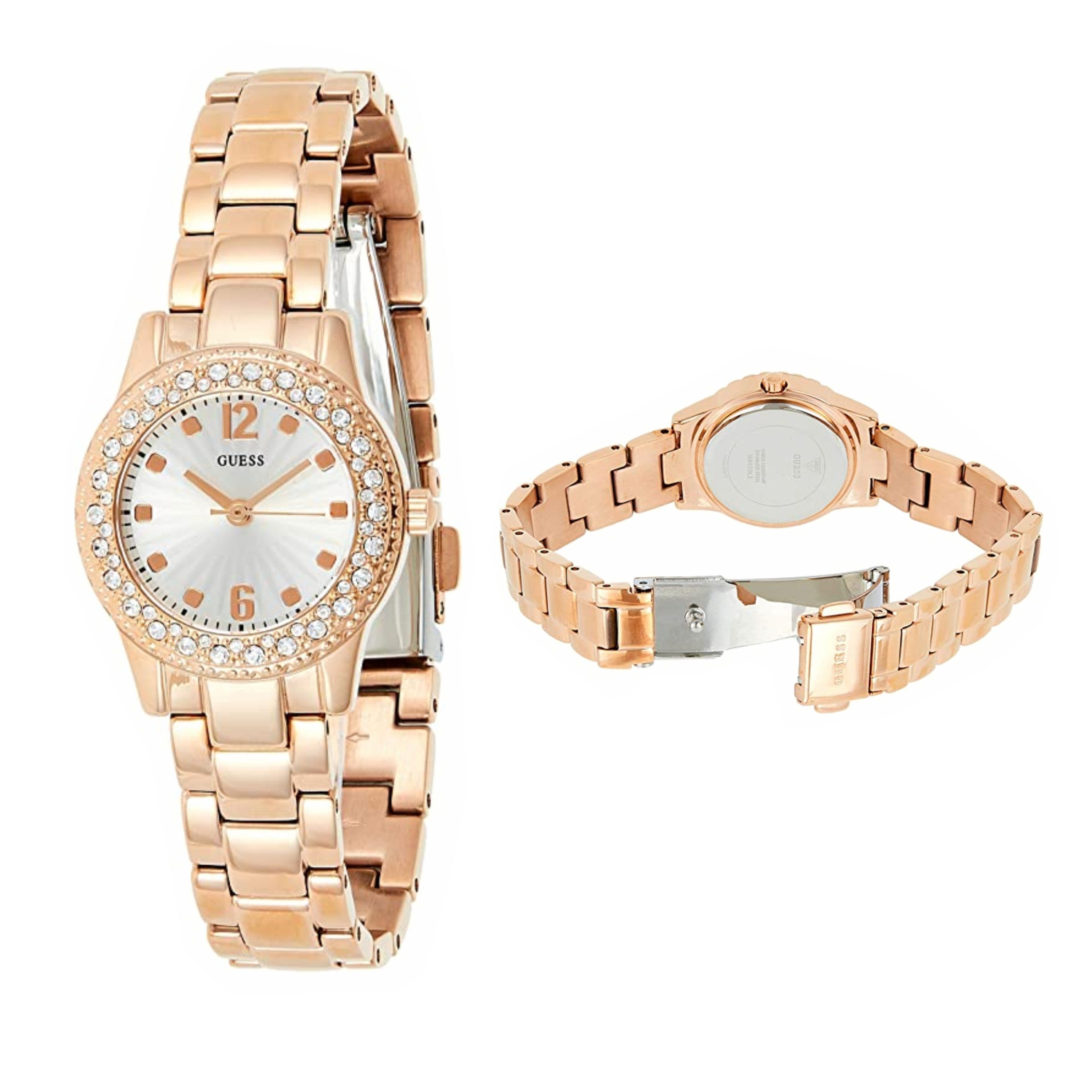 Guess Women's Gold & Crystal Watch