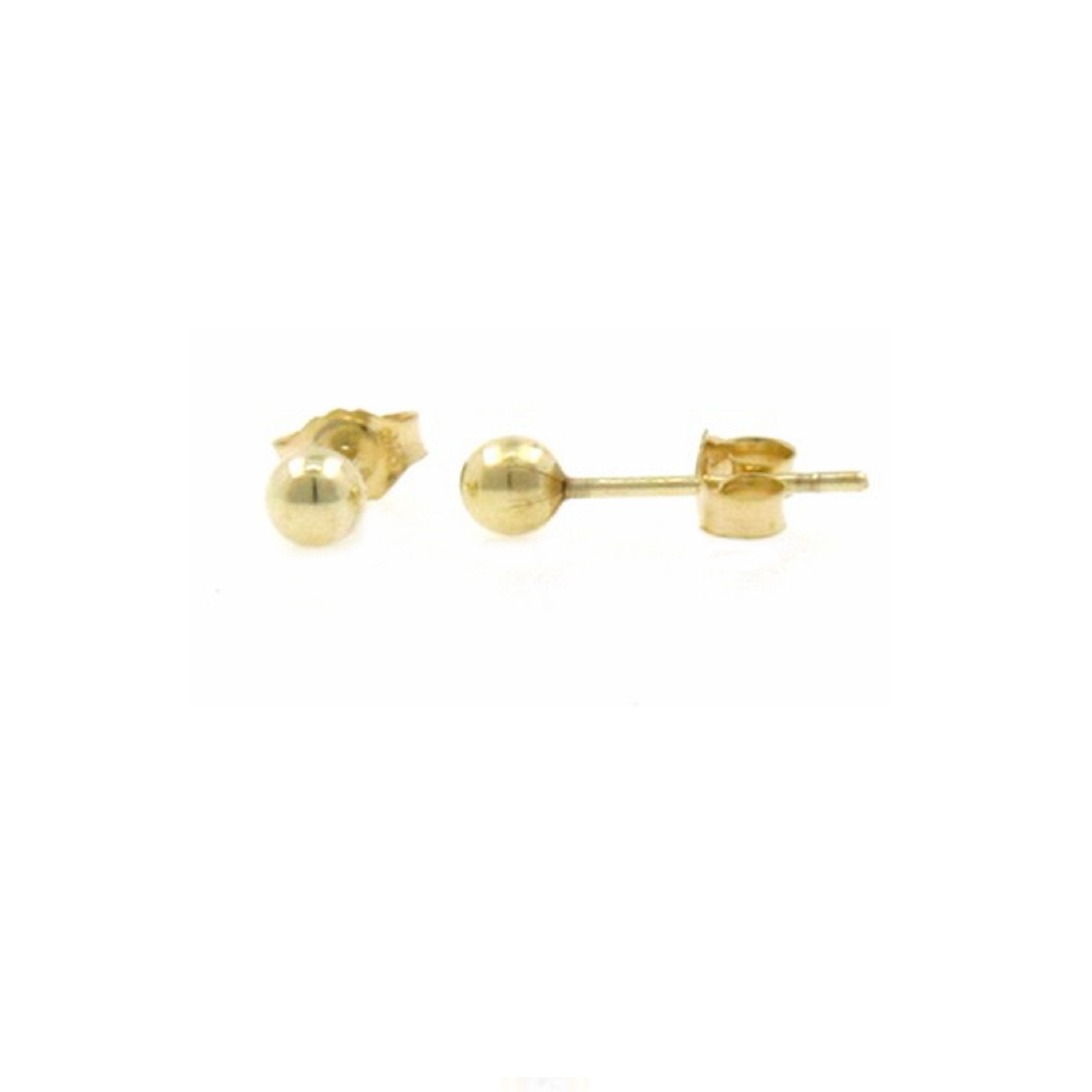 9ct Gold Earrings 3mm Ball Stud